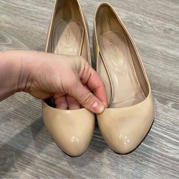 SERGIO ROSSI Beige Patent-leather pumps - Picture 8 of 9